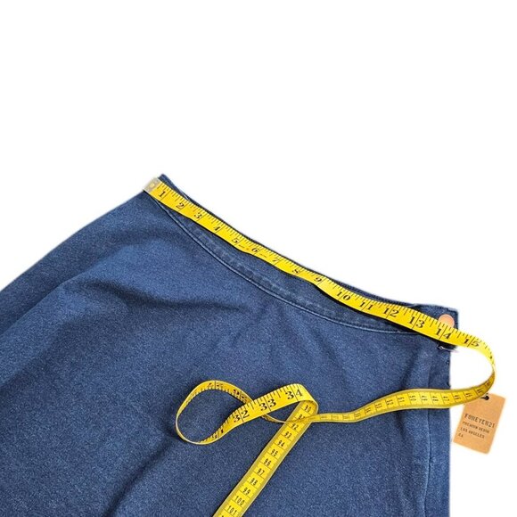 Forever 21 Womens Chambray Blue Mini Skirt, Skater, Size 29, NWT - Picture 4 of 9